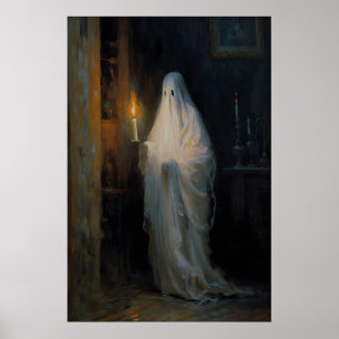 Ghost by Candlelight, Vintage Poster, Art Poster