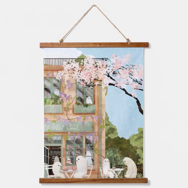 Ghost Cafe Hanging Tapestry (Front)