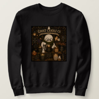 Ghost Candle Company Vintage Halloween Black Cat Sweatshirt