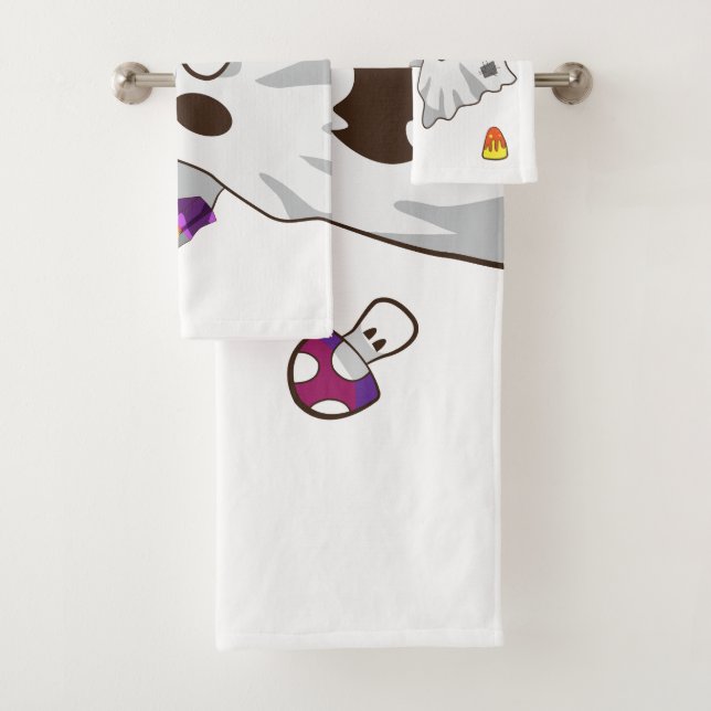 Ghost Candy Bath Towel Set (Insitu)