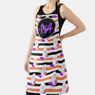 Ghost  Candy Halloween Apron