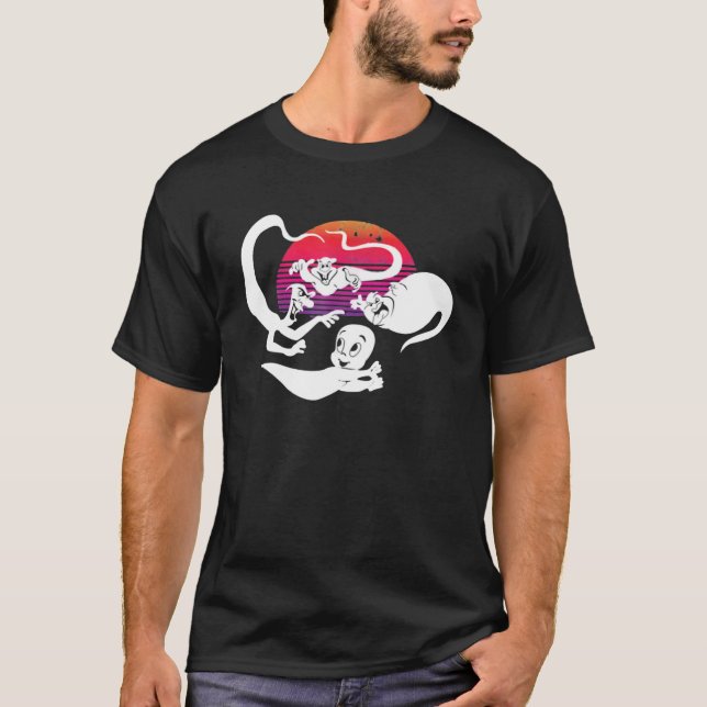 Ghost Caspers Funny Happy Halloween T-Shirt (Front)