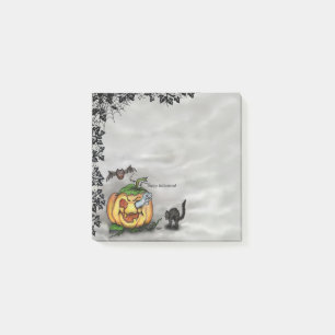 Ghost , Cat , Bat and Pumpkin , Happy Halloween! Post-it Notes