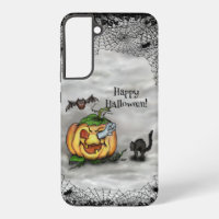 Ghost , Cat , Bat and Pumpkin , Happy Halloween!