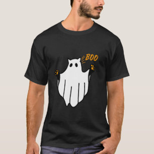 Ghost Cat Boo Funny Halloween For Cat Lovers T-Shirt