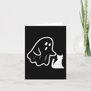 Ghost Cat Cket Funny Halloween Costume Men Women K Card