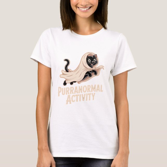 Ghost Cat Classic T-Shirt (Front)