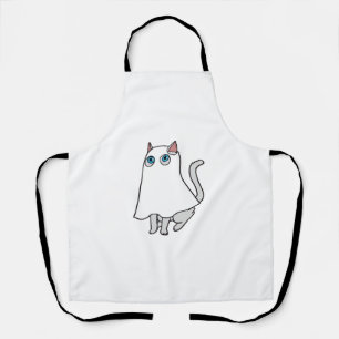 Ghost Cat Classic T-Shirt_1 Apron