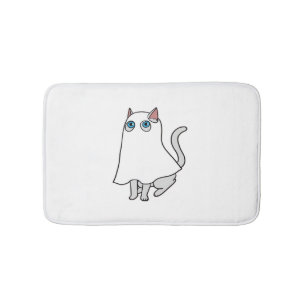 Ghost Cat Classic T-Shirt_1 Bath Mat
