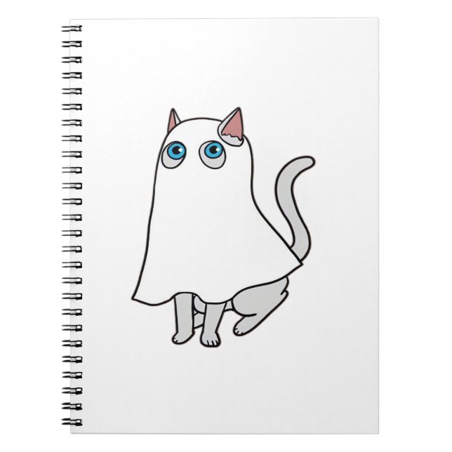 Ghost Cat Classic T-Shirt_2 Notebook (Front)