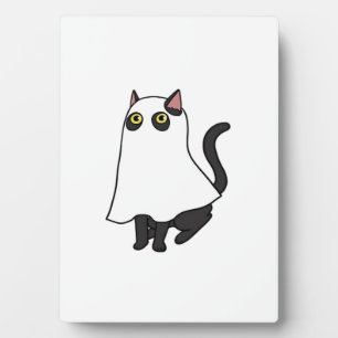 Ghost Cat Classic T-Shirt_2 Plaque