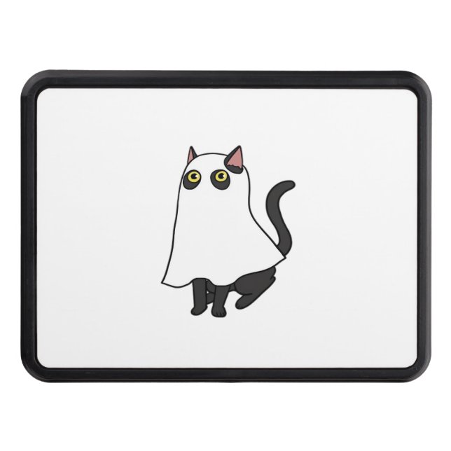 Ghost Cat Classic T-Shirt_2 Trailer Hitch Cover (Front)
