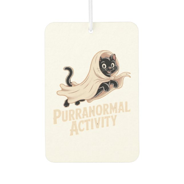 Ghost Cat Classic T-Shirt Air Freshener (Front)