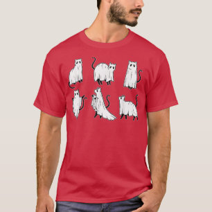 Ghost CAT Halloween, Cat Lover, Black Cat, Spooky  T-Shirt