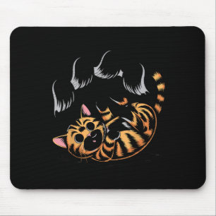 Ghost Cat Meme Funny Halloween Soky Kitty  Mouse Pad