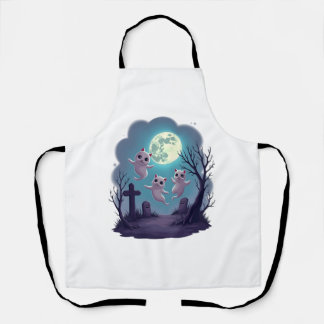 Ghost Cat Parade Apron