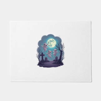 Ghost Cat Parade Doormat