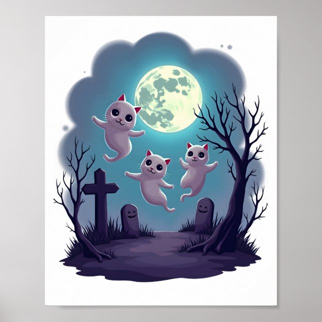 Ghost Cat Parade Poster (Front)