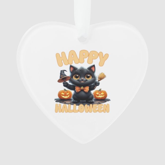 Ghost Cat Tee, Halloween Shirt, Spooky Cute, Unise (devant)