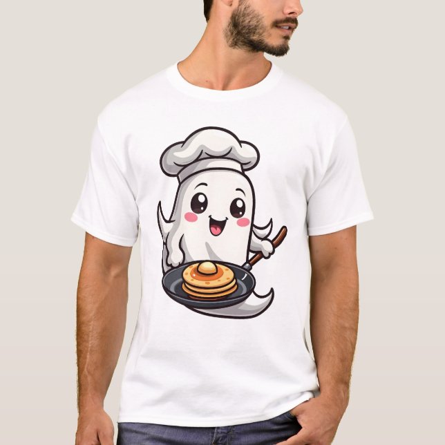 Ghost Chef � Funny Halloween Cooking Tee (Front)