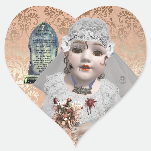 Ghost Child Bride Doll Sticker (Sticker detail)