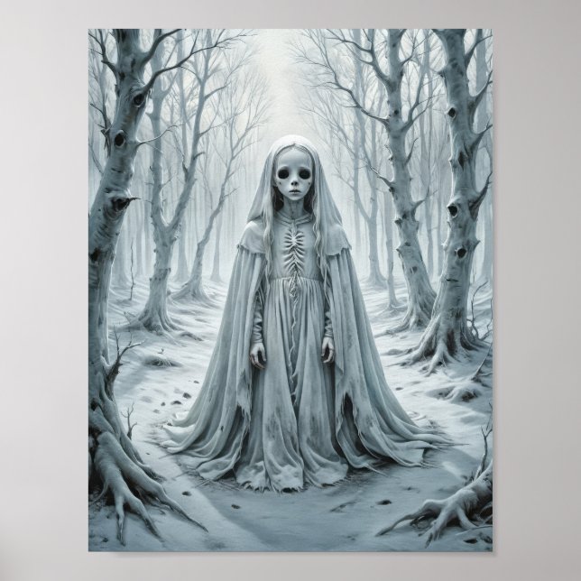 Ghost child in cold winter poster (Front)