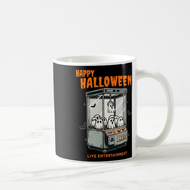 Ghost Claw Game Happy Halloween  Coffee Mug (Right)