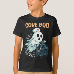 Ghost Code Boo In The Icu Nursing Gift For Hallowe T-Shirt