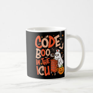 Ghost Code Boo In The Icu Nursing Nurse Halloween  Coffee Mug