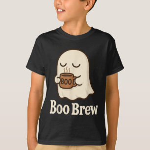 Ghost Coffee Cute Funny Halloween Drink Caffeine B T-Shirt