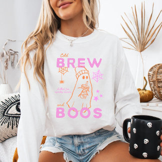 Ghost Cold Brew And Boos Iced Coffee Halloween Sweatshirt