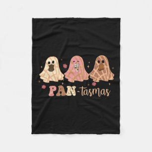 Ghost Conchas Mexican Halloween Fleece Blanket