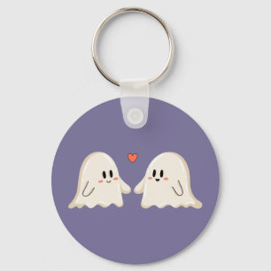 Ghost Couple in Love Keychain