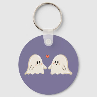 Ghost Couple in Love Keychain