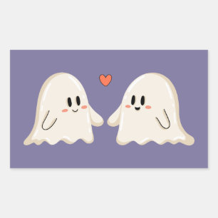 Ghost Couple in Love Sticker