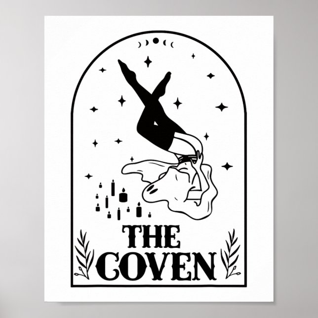 Ghost Coven Bride Squad Gothic Wedding Bachelorett Poster (Front)