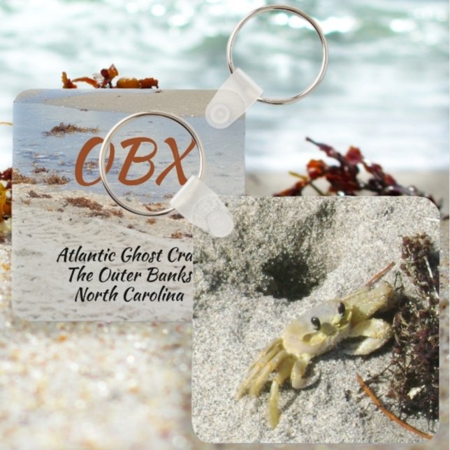 Ghost Crab OBX North Carolina Photographic Keychain (Creator Uploaded)