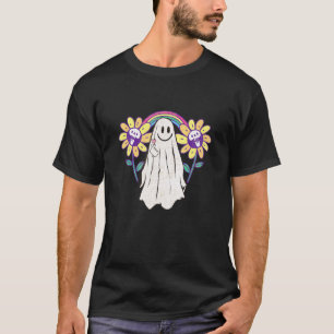 Ghost  Cute Colourful Rainbow Goth T-Shirt