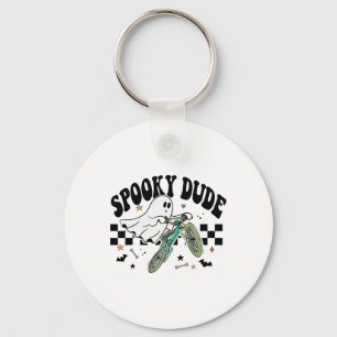 Ghost Cycling Bicycle Bike Retro Halloween Party C Keychain