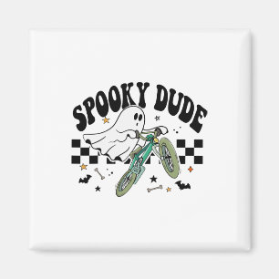 Ghost Cycling Bicycle Bike Retro Halloween Party C Magnet