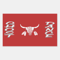 Ghost Dance rectangular sticker