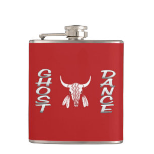 Ghost Dance wrapped flask