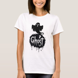 Ghost – Dark Horror Dripping Text Art T-Shirt