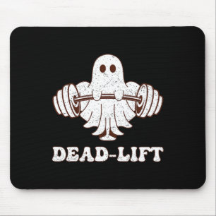 Ghost Dead Lift Groovy Fitness Spooky Funny Hallow Mouse Pad