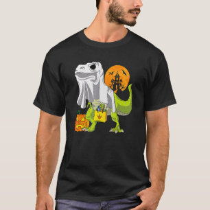 Ghost Dinosaur  Halloween Rex  For Boys Costume T-Shirt