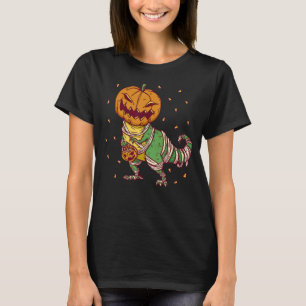 Ghost Dinosaur T rex Funny Boo Halloween Boys Men T-Shirt
