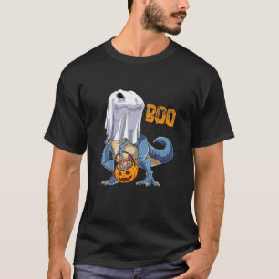 Ghost Dinosaur T Rex Funny Halloween Gifts Men T-Shirt