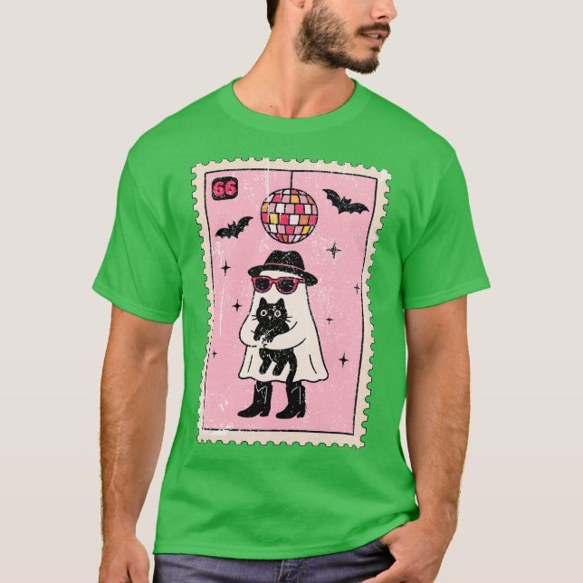 Ghost Disco Stamp T-Shirt (Front)