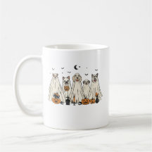 Ghost Dog Halloween Mug