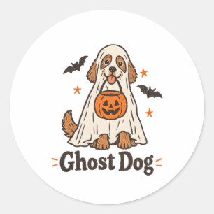 Ghost Dog Halloween Sticker Halloween Dog Mom